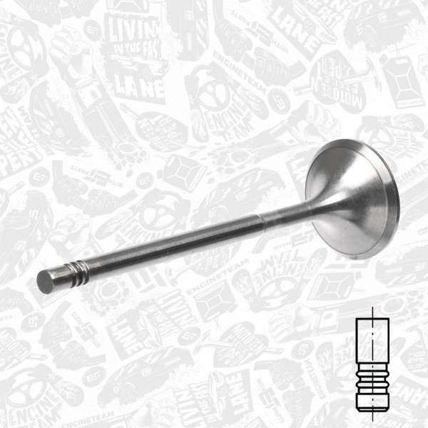 VI0188, Innløpsventil, Ventil sací IN (1) OM 271, ET ENGINETEAM, Mercedes-Benz C-Class E-Class Sprinter CLK CLC M 271.910 M 271.942 2005+, 2710530501, 2710530601, A2710530601