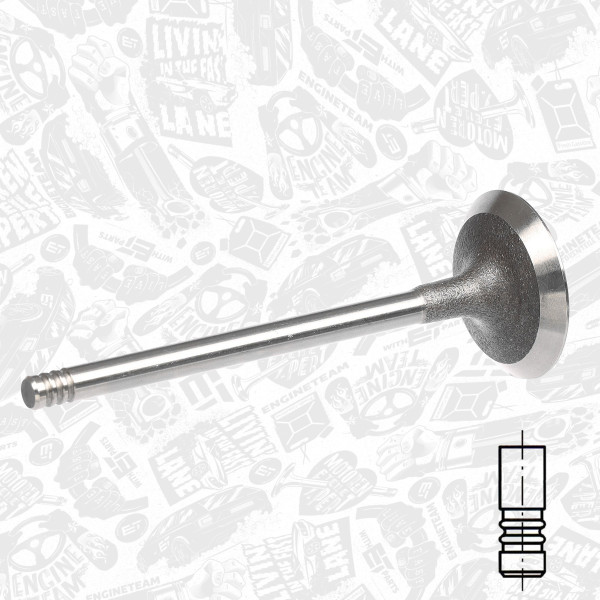 VI0190, Innløpsventil, Ventil sací IN (1) 1,5 dCi/CDI, ET ENGINETEAM, Dacia Renault Nissan Mercedes-benz Dokker Duster Lodgy Logan Sandero Qashqai NV250 Megane Kangoo Kadjar Clio Captur T-Class CLA Citan B-Class A-Class 1,5 dCi/CDI OM 608.915 K9K 872 2012+, 132018900R, A6080530900, 13201-8900R, 6080530900