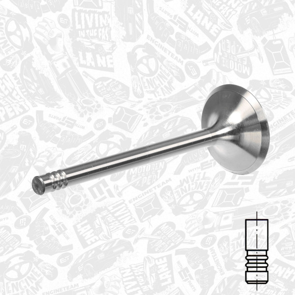 VI0192, Innløpsventil, Ventil sací IN (1) 932 A.000, ET ENGINETEAM, Alfa Romeo Lancia 147 166 156 Sportwagon GTV Spider 932 A.000 2003+, 55186770, 60560643