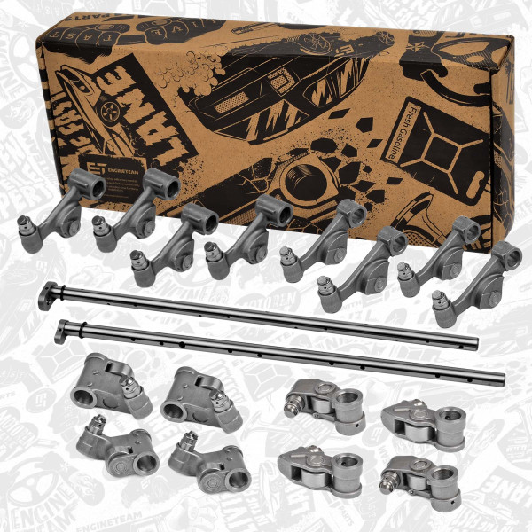 VV0097ET, Vippearmaksel, motorstyring, Vahadlo ventilu+2x tyč vahadla IN/EX, ET ENGINETEAM, Audi Seat Skoda VW A3 Altea Toledo Octavia II Golf Passat 2,0 Tdi BKD 2004+, 03G 109 366A, 03G109366A, 03G 109 365, 03G109365, MN980076, 03G109412B, 03G109412, MN980072, 03G109411B, 03G109411, MN980073, 03G109411C, 03G109411A, MN980077, 03G109412C, 03G109412A, 03G103651, 03G103652A, 03G103652