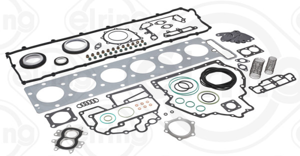 005.780, Pakningsett komplett, motor, Těsnění-full set, ELRING, MAN TGA/TGS/TGX D2066LF* 2006+, 51.00900-6709, 01-37180-04, 50193400, S37181-00, 50391400