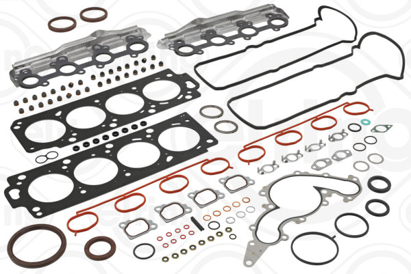 009.730, Pakningsett komplett, motor, Těsnění-full set, ELRING, 04111-50540, 04111-50541, 50342300, 50359700