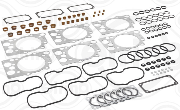 109.844, Tetningssett, topplokk, Těsnění hl.válců(sada)Cyl.6, ELRING, Volvo Truck F12/F80/N12/NL TD120* TD121* TID120* TID121* TMD120* TMD121* 01.1976→12.1992, 275548-6, 02-23215-02, 21-24165-21/0, 52022300, D30320, DE240, HK4316, HS-9000, 03-23215-02, 52180200, D30320-00, D38431-00