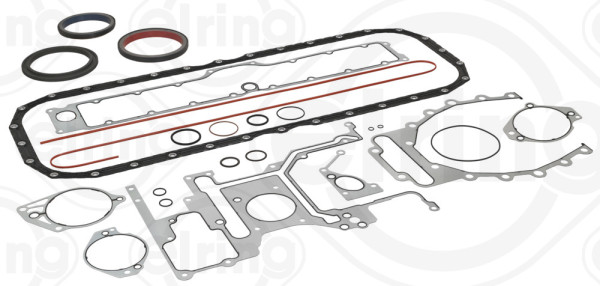 141.860, Tetningssett, veivhus, Těsnění klik.skř.(sada)Cyl., ELRING, 4376221, 08-18134-05
