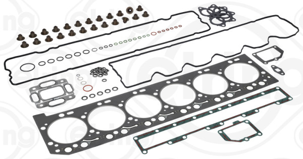 182.220, Tetningssett, topplokk, Těsnění hl.válců(sada)Cyl.6, ELRING, 4089978, 5579030