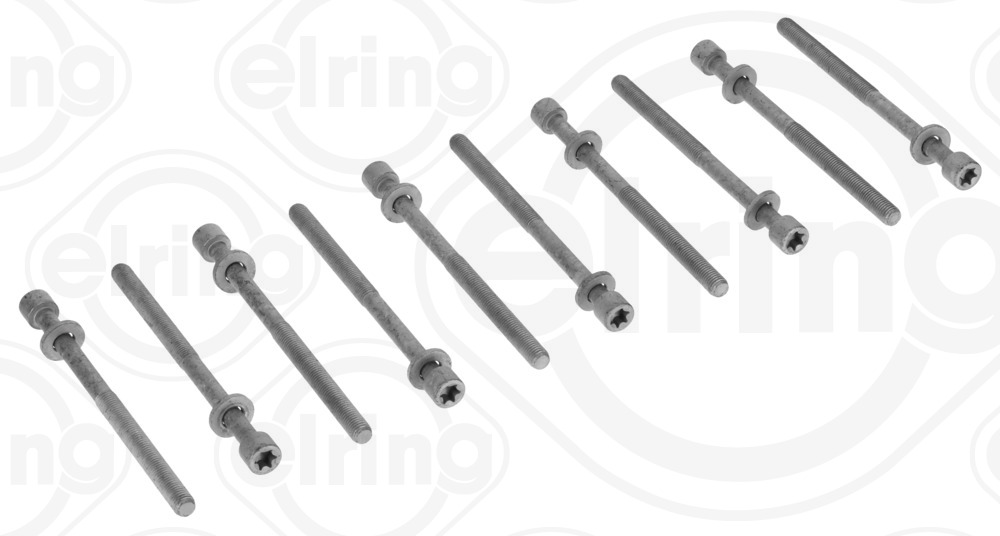 206.730, Topplokksboltsett, šroub hl.válců/set, ELRING, 0204.E3, 1005A755, 6508858AA, 0204.E3(10x), 1005A755(10x), 6508858AA(10x), 14-10883-02, 81063700, B2155, ES72472, T81774-01