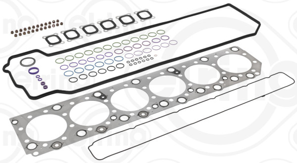 797.520, Tetningssett, topplokk, Těsnění hl.válců(sada)Cyl.6, ELRING, Renault Truck Magnum DXi12 2004+, 5001866152, 02-36260-03, 52406900, D37165-00