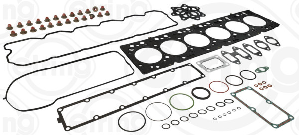B12.600, Tetningssett, topplokk, Těsnění hl.válců(sada)Cyl.6, ELRING, Daf CF/LF/XB/XD Paccard QSB6.7* PX7* 2017+, 1712729, 4376090, 02-37980-02, D90397-01, T8003750