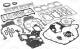 Pakningsett komplett, motor - 007.900 ELRING - 51.00900-6707, 01-27660-12, S37179-00