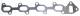Tetning, eksosmanifold - 002.370 ELRING - 6401420580, A6401420580, 13211200