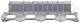 Tetning, eksosmanifold - 090.650 ELRING - 1555A639, 13278100, 608305