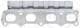 Tetning, eksosmanifold - 090.650 ELRING - 1555A639, 13278100, 608305