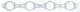 Tetning, eksosmanifold - 167.960 ELRING - 1805055C1, 1805055C2, E3TZ-9448-A
