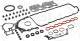 Pakningsett komplett, motor - 786.800 ELRING - 20910-2AU04, 20910-2AZ01, 01-11309-01