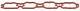 Tetning, innsugningsmanifold - 822.390 ELRING - 06K129717E, 06K129717K, 13282900