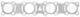 Tetning, eksosmanifold - 877.710 ELRING - 14036-1CA0A, 13315600, 604751