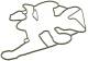 Pakning, registerhus - 444.900 ELRING - 9369971545, A9369971545, 01563500