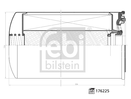 Drivstoffilter - FE176225 FEBI BILSTEIN - 0020922101