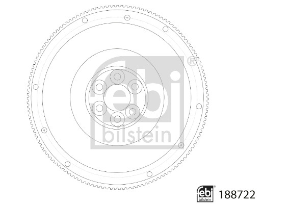 FE188722, Svinghjul, Setrvačník motoru, FEBI BILSTEIN, 1780574, 040.2248, 1.40006, 207953, WG2308149