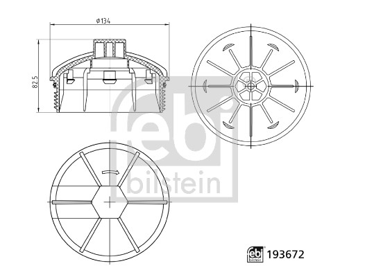 FE193672, Deksel, oljefilterbeholder, Ostatní, FEBI BILSTEIN, 1427648, 04.18.018, 043.152, 154703170280, 80656, 81-00044-SX, 8COF1005, AZMT-41-040-1385, EAP05617, IMX0021427648, OX376D, PUR-HO0022, WG1217383, Z33486, 82-00606-SX
