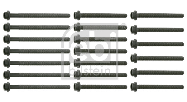 FE26436, Topplokksboltsett, šroub hl.válců/set, FEBI BILSTEIN, 022103384M, 022103384MS1, 14-32193-01, 32926436, 332.830, 49183851, IMX14-32193-01, WG1086963, XX8112Kl, WG1103169, WG1455903, WG2438267