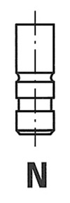 R4570/SCR, Innløpsventil, Ventil sací IN (1), FRECCIA, 419368-6, 1325, 4702, VL088400