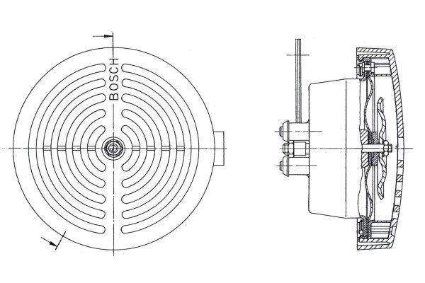 Horn - 0320223025 BOSCH