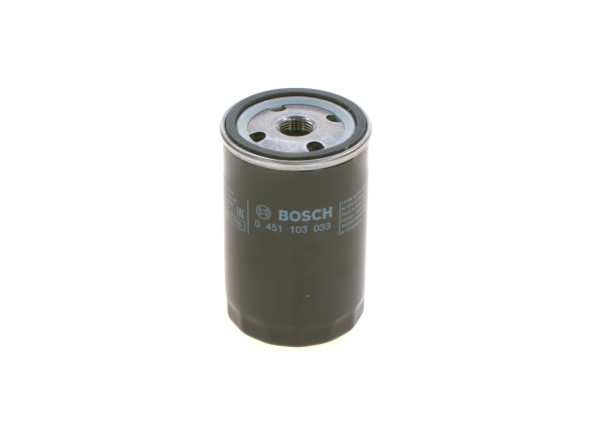 0451103033, Oljefilter, Olejový filtr, BOSCH, 0012000005, 01172346, 01183509, 035115561, 0482551001, 0491155612, 05500574, 056115561G, 110200, 1109C1, 1500868, 15208H1011, 1542632430, 25012648, 3147441R91, 5021188543, 7616297, 7984778, 84533578, 8803348, 92793223, AM34770, BAT115561A, BLM107020, CAE115161, J3232126, L10, MB620598, MD353795, MLS000702