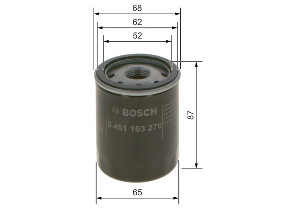 0451103276, Oljefilter, Olejový filtr, BOSCH, 0012000010, 04105409AB, 04105409AC, 140516190, 15601-76008, 1560187110000, 1651061A01, 1651061A02, 25014441, 71742115, 8-94463-715-0, 9091510010, AY100NS005, J9091510002, MD308302, 1150100530, 140516250, 1520853J01, 156017600871, 1560187705, 1651061A20, 1651085FA0, 4105409AC, 71746761, 8-94463-715-1, 1150100700, 140516990, 1520871C00, 1651060B10000, 4105409AB