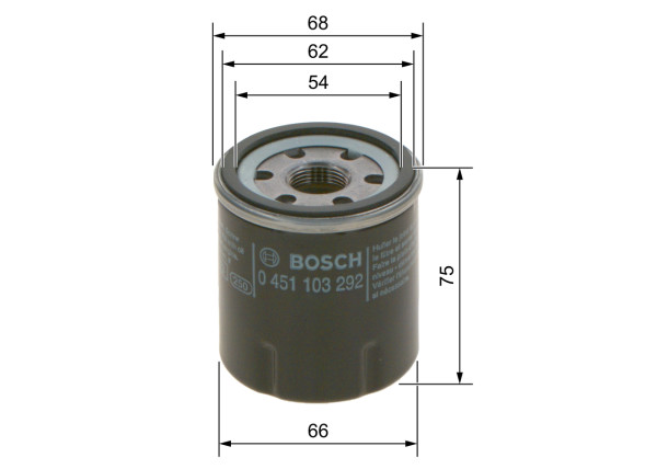 0451103292, Oljefilter, Olejový filtr, BOSCH, 11930535150, 1585399170, 6671057, 7700112686, MD134953, 7700863124, 7700867824, 7700869029, 0451104068, 2007, 2342400, 489OS, 50103244, 61219, BC1297, DO854A, EDL963, ELH4212, EOF042, FT5389, FX0185, GFE387, H97W09, L14612, LF3925, LS198, LS871, MH3390, OC259, OP642