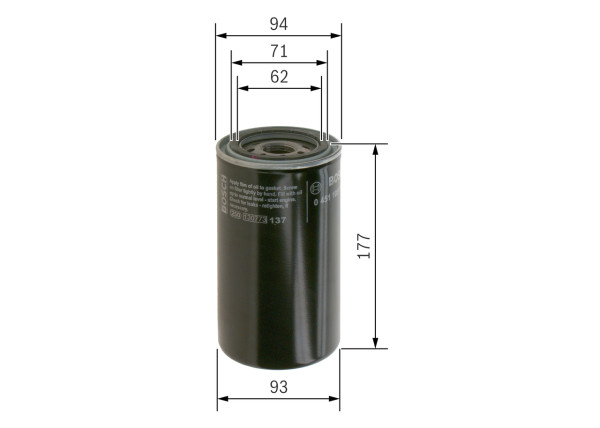 0451105188, Oljefilter, Olejový filtr, BOSCH, 0000054020, 11993545, 503136115, 7984864, 0000504020, 3831236, 0001907947, 6211489, 0004205627, 62114897, 0005504020, 0014564103, 0022852900, 0024564057, 0024564058, 0024564060, 0024564103, 22852900, 5000504020, 24564058, 5000670670, 24564060, 5000786107, 5000790787, 5000790788, 5000790822, 5000790823, 5000876107, 5000935525, 5000935712