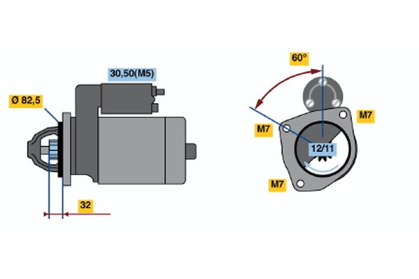 0986010600, Starter, Startér, BOSCH, 5802L5, 5802P7, 580285, 580293, 95495849, 9558385480, 95619197, 0001218003, 8EA726109-001, CS361, D9R90, LRS00650, MSR361, 0001218020, 433326, 943251099, LRS00981, 0001218620, LRS650, 0986010601, LRS981, 0986010603