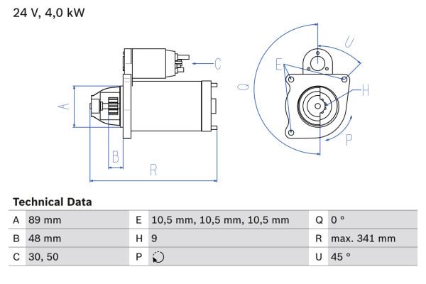 0986011280, Starter, Startér, BOSCH, 183868, 263356, 310563, 369554, 571420, 571450, 571451, 0001360010, 11520, 455533, 81360038, 8EA726253-001, AZJ3263, CS97, DRS1280, LRS00930, MSN2058, 0001360038, 19024233, 81380038, LRS930, MSR700, 0001368010, 063523683010, 19024274, 81388010, 0001368011, 943252207010, 0001368301, 0986011283