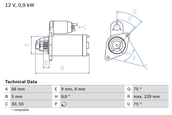 0986014350, Starter, Startér/vratný díl, BOSCH, 1A51-18-400, 3110060A10000, 3110083031, 3110060A20000, 31100A83010, 31100A83031, 3110060AB2, 3110060AC2, 31100-60A10, 31100-60A12, 31100-60A13, 31100-60A20, 31100-82021, 31100-83010, 31100-83011, 31100-83020, 31100-83021, 31100-83030, 31100-83031, 31100-83421, 311060AB1, 0001112032, 8EA726468-001, D6RA13, DRS3045, JS380, LRS00605, M001T72481, 0986014351, 436053