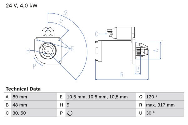 0986017990, Starter, Startér, BOSCH, A0041518601, A004151860180, 0041518601, 004151860180, 0001231003, 458292, 8EA738092-001, CS1279, DRS7990, LRS02157, MSN2042, 063522310030, 0986017993, LRS2157, 1986S00004