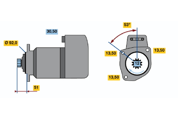 0986018090, Starter, Startér, BOSCH, 20451445, 20536466, 3095060, 3964839, 8113165, 8113918, 85000186, 0001417075, 458201, 8EA737659-001, CS1161, DRS8090, LRS01930, 0986017050, 19070001, LRS1930, 0986018093, 1986S00064