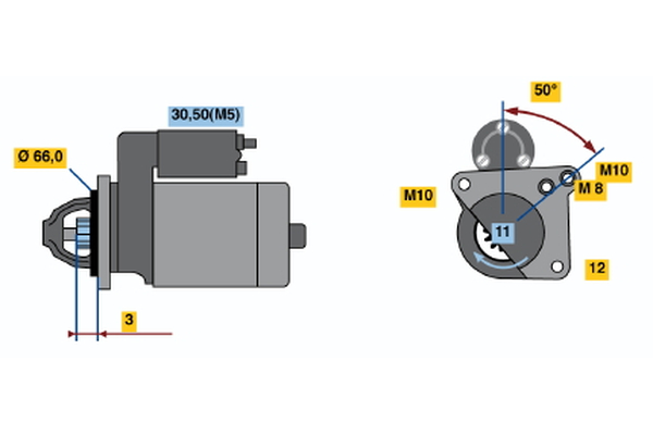 0986020131, Starter, Startér, BOSCH, 23300AW300, 3110067J00000, 4411195, 7700113622, 8251643, MW30620657, R1040042, 1810A048, 23300AW302, 31100-67J00, 4414332, 7700115479, 8253786, 91167270, 2330000QAC, 4414402, 7700116260, 91167474, 2330000Q0E, 7711134792, 93858918, 7711134802, 8200040415, 93160655, 8200054336, 93174002, 8200075362, 8200096510, 9512644, 8200331251