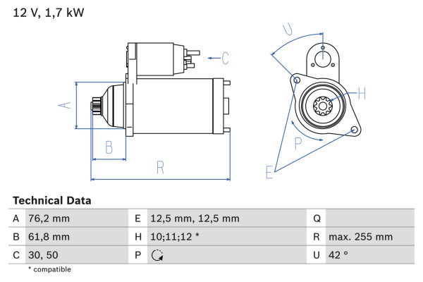 0986020260, Starter, Startér, BOSCH, 02M911023N, 02M911023P, 02M911023NX, 02M911024N, 02M911024A, 02M911024P, 02M911023PX, 02M911024, 02M911024NX, 02M911024PX, 0001123014, 8EA738165-001, CS1323, D7GS10, DRT0260, LRS01674, 0001123015, LRS02462, TS18ER123, 0001123038, LRS1674, TS18E3, 0001123039, 438176, LRS2462, 1986S00804, 458218, 458390