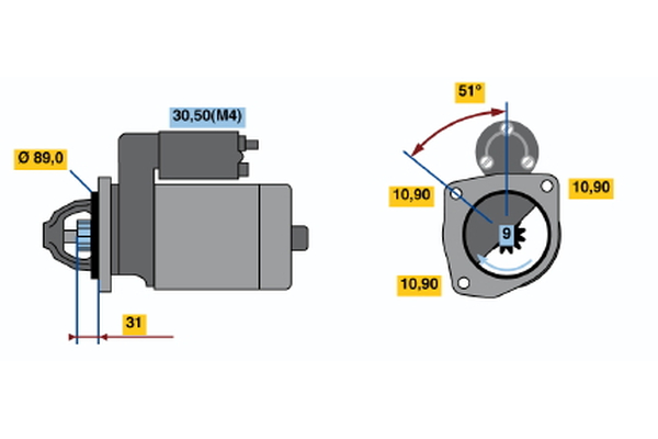 0986021000, Starter, Startér, BOSCH, 01163626, 1163626, 1480963, 1516762R, 4159015, 6200827, U0641511, U641511, 01179586, 42522942, 01180999, 01180999KZ, 01182235, 01183239, 01183681, 01183716, 1179586, 1180999, 1182235, 1183239, 1183681, 1183716, 0001231005, 05710930, AZF4195, CS1514, MSN2043, 0001231028, 05726191, 063522310050