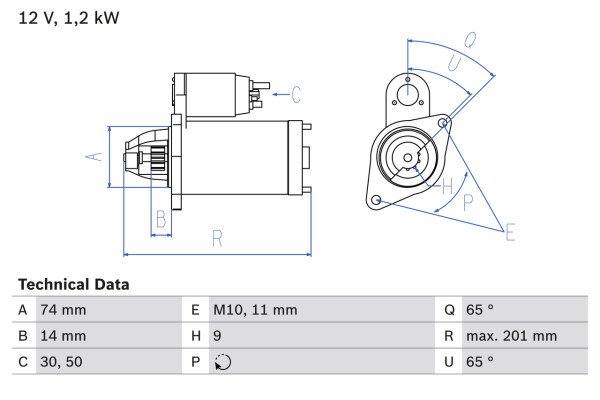 0986021530, Starter, Startér, BOSCH, 281000T030, 281000T030C, 281000T030F, 281000T03000, 281000T060, 0001107448, 4280005830, 8EA738258-811, CS1450, DRT1530, LRS02390, 0001107449, LRS2390, 0001107530, 0001107531