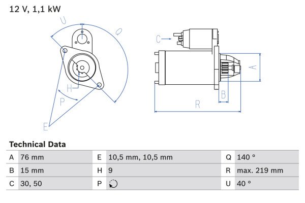 0986022490, Starter, Startér, BOSCH, 5840199, 58401990, 5840209, 58402090, 0001107083, DRT2490, MSN2018, 0001107420, 063521074300, 0001107430