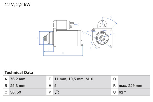 0986024050, Starter, Startér, BOSCH, 056911024J, 059911024C, 95560410800, 059911023J, 059911024E, 059911023S, 059911024H, 059911023SX, 059911024CX, 059911024EX, 059911024HX, 059911024J, 059911024JX, 0001125519, CS1521, DRS0244, 0001125520, 0001125521, 0001125522, 0001125609, 0001125610, 1986S00824