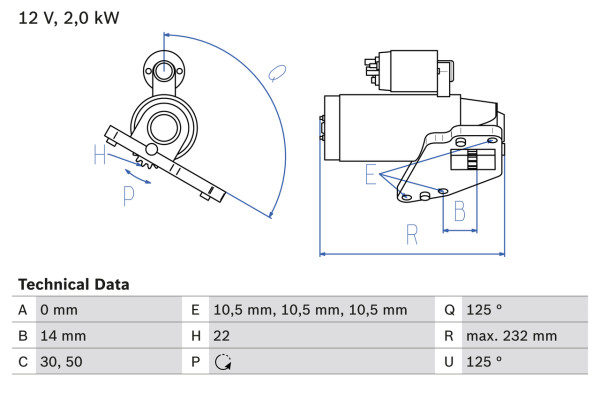 0986024710, Starter, Startér, BOSCH, 050033440AC, 05033440AA, 1810A062, 05033440AC, 1810A143, 5033440AA, 5033440AC, CS1460, LRS02253, M001T93071, M001T93171ZC, M001T93371, M001T93371ZC, M001T93571, M1T93071, M1T93171, M1T93171ZC, M1T93371, M1T93371ZC, M1T93571