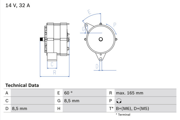 0986030130, Dynamo, Generátor, BOSCH, 01171617, 1177481, 3138942R91, 3218239R91, 605710100109, X830060011, 01177481, 3218239EX, 42522730, 1171617, 0120339514, 8EL725942-001, 936281, AAG1301, CA76, DRA0130, LRA00584, MAR874, NA049, 0120339531, 432988, 8EL725943-001, 943356762, AAG1311, CA76IR, LRA584, 24171, 436265, AAG1328, IA0096