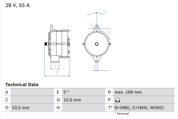 0986032720, Dynamo, Generátor, BOSCH, 1117252, 257592, 354858, 357736, 371972, 410676, 571505, 571506, 0120469569, 19025097, 8EA730047-001, A14N133, CA227IR, MAN2010, 0120469643, 8EL725649-001, A14N39, CA749IR, MAR845, 0120469763, 063534696430, A14R33, 0120469900, 943356231, NA312, 0120469959, 102334, 0120469960, 2541145, 0986032721