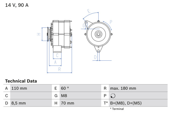 0986034150, Dynamo, Generátor, BOSCH, 025903023D, 026903015B, 034903015D, 025903023E, 034903015K, 035903023B, 026903017BX, 026903026C, 073903023A, 0120469631, LRA00739, MAR505, 0120469696, 943356603, LRA739, 0120469708, 0120469727, 0120469732, 0986032730, 0986034150, 0986034158, 9120080167