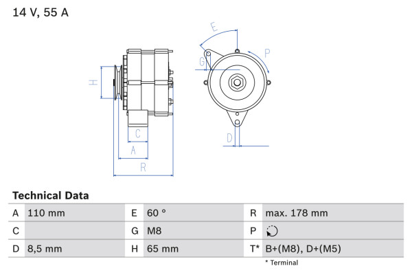 0986034220, Dynamo, Generátor, BOSCH, 026903015, 026903015D, 026903015DX, 026903017X, 0120489362, 8EL725697-001, A13E06, CA296IR, DRA4220, LRA00736, MAR627, 0120489363, 943356816, A13E07, LRA736, 0986034221, A13E13, 2523205, 2940304, 2940304A, 433044, 436191