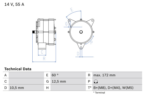 0986034260, Dynamo, Generátor, BOSCH, 51261017145, A0051545202, A005154520280, A0061542402, A006154240280, A0071542302, A007154230280, 0051545202, 005154520280, 0061542402, 006154240280, 0071542302, 007154230280, 0120488282, 436425, 8EL725625-001, CA186IR, LRA00618, MAR870, 0120489032, LRA618, 0120489315, 0120489726, 0986030660, 0986031300, 0986034263