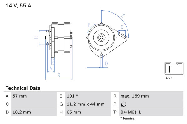 0986035641, Dynamo, Generátor, BOSCH, 46231657, 7565832, 46231659, 46231660, 5999868, 5999869, 7683167, 77305410, 77347411, 0986035641, 8EL725754-001, A13E01, AA125R14V45A, AAK4177, CA350IR, DRA3409, LRA00558, 8EL725861-001, A13E50, CA572IR, IA0358, LRA00695, MAN342, 11201358, 63320001, LRA558, NA335, 2518028, 63320034, LRA695
