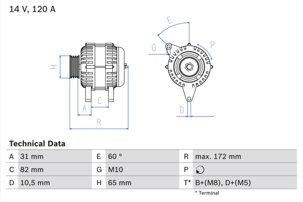 0986038180, Dynamo, Generátor, BOSCH, 054903015K, 078903015A, 078903015C, 078903015F, 0120465007, 8EL731716-001, CA855IR, DRA8180, LRB00372, MAR946, 0120465008, 943356515, LRB372, 0120465022, 0120465023, 0123505007, 0123505009, 0123510014, 0123510061, 0986038180